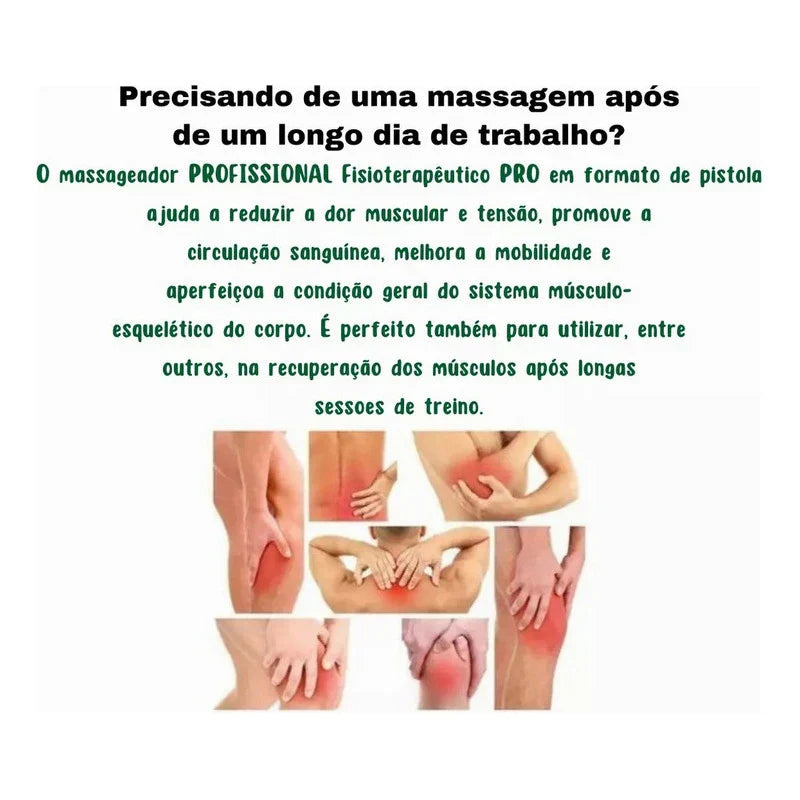 Pistola de Massagem Profissional Relaxante Muscular