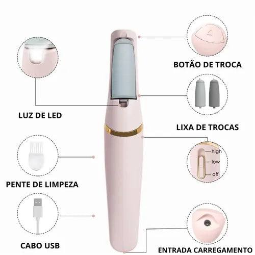 Lixa Elétrica para os Pés Soft Skin