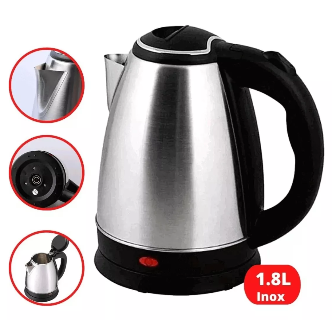 Chaleira Elétrica Elegance Inox 1,8l - Café pronto num instante. 40% OFF.