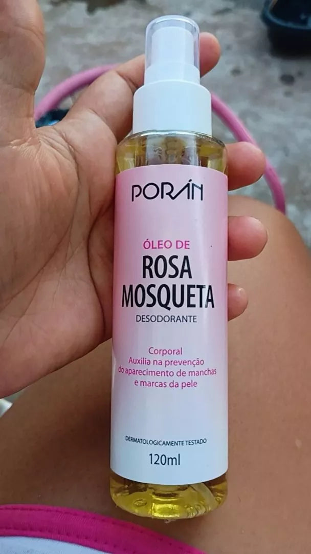 Kit Corporal Rosa Mosqueta Óleo Anti Manchas e Estrias 120ml + Esfoliante Regenerador Corporal 500g