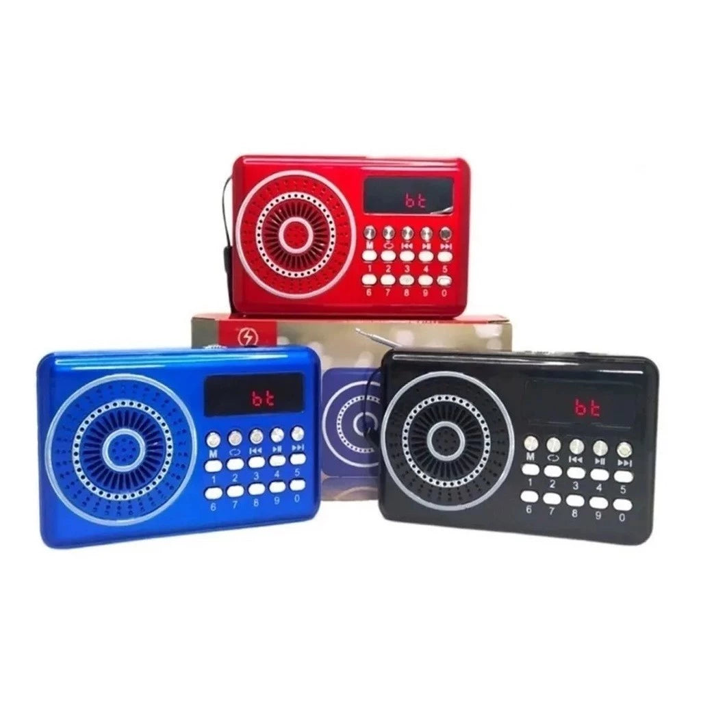 Rádio Fm Portátil / Bluetooth /Mp3 / Pendrive/ Som Alto e Saída Auxiliar