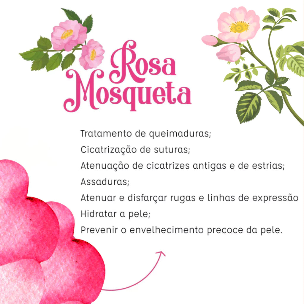 Kit Corporal Rosa Mosqueta Óleo Anti Manchas e Estrias 120ml + Esfoliante Regenerador Corporal 500g