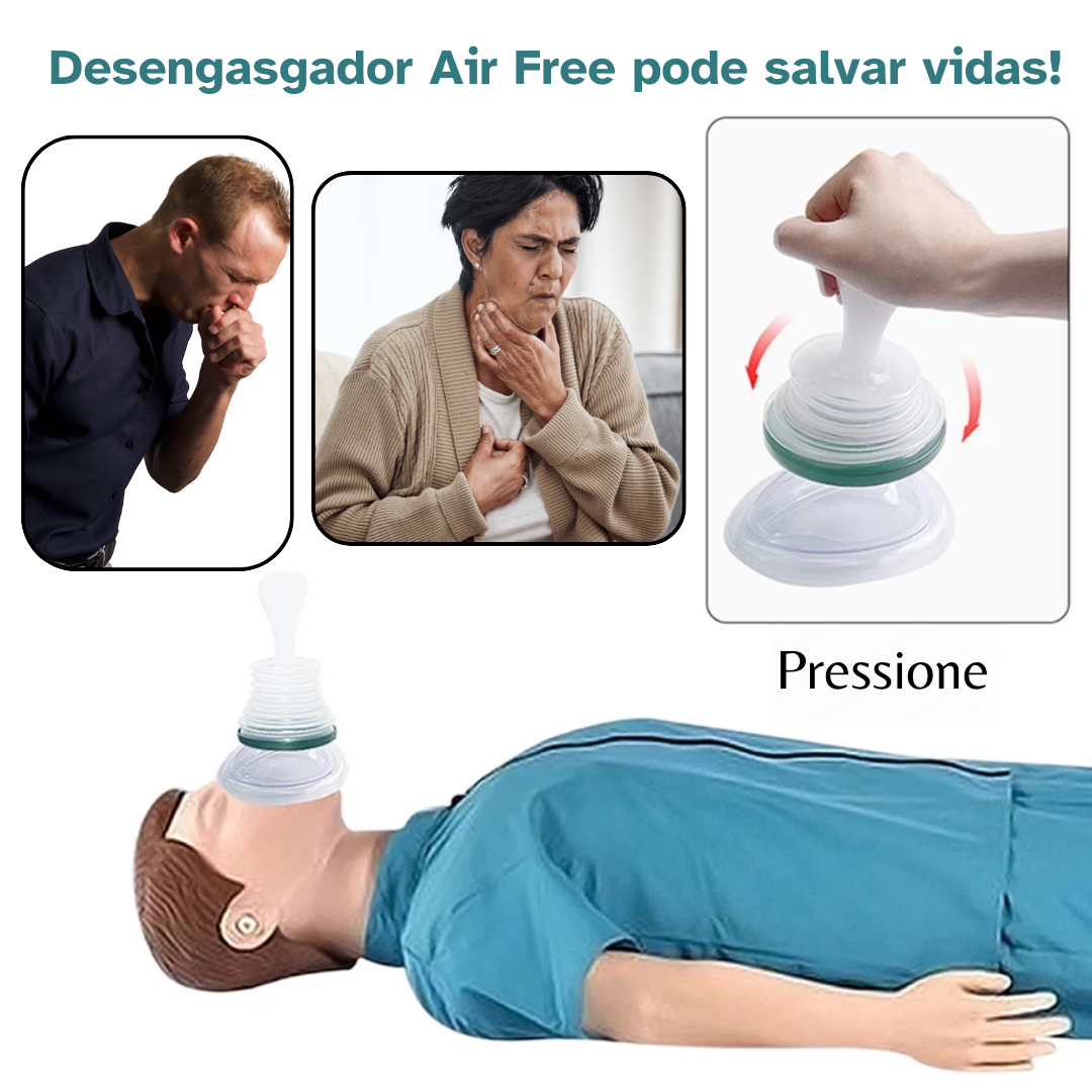 DESENGASGADOR AIR FREE -  SALVE VIDAS! 40% OFF